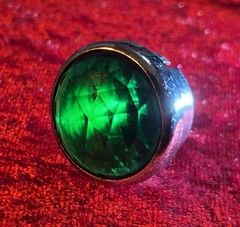 Vintage Drake 75AP Indicator Light Jewel Cut Green Lens 75 Watts 125 Volts