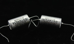 Qty 2 Sprague Vitamin Q .22uF 300V PIO Capacitors Matched Pair Tone Caps NOS USA