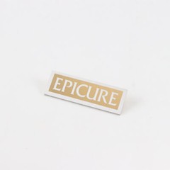 Epicure Speaker Logo Badge Emblem Custom Made 38mm(1.49″)X12.5mm(0.47″) GOLD