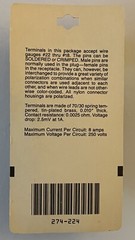 Radio Shack Molded Nylon Connector Male 274-224 Archer Tandy 🔥NEW NOS💥