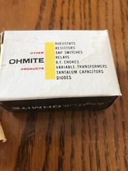 Ohmite CS-1 Attachable SPST Switch For Type AB Potentiometers 2 Amp 125 Volts