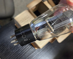 NOS PHILCO Type # 50 Single Black Plate Vacuum Tube Tested TV7D/U