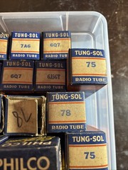 Lot Of 16 Antique Radio Tube Vacuum Philco Tung Sol In Boxes
