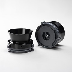 1 Pair Studevox Professional 1/4″ Black NAB Adapters For Reel To Reel Recorders