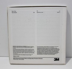 Scotch 3M 908 Audio Mastering Tape 1/4″ x 1,200 ft PR7 6,35mm x 365,7 m Reel