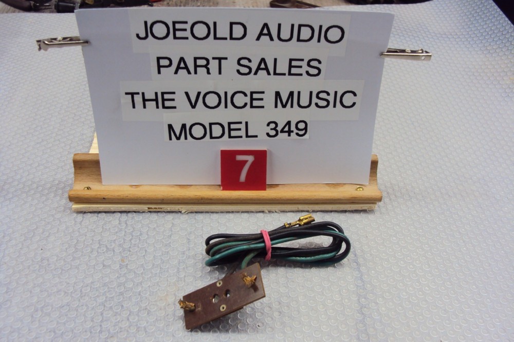 The Voice Of Music Model 349 Amplifier Speaker Output Jack. Right Or Left Tested