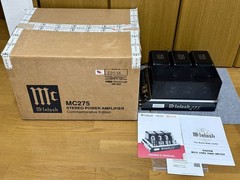 McIntosh MC275 Stereo Power Amplifier w/ Original Box Vintage 117V Works well