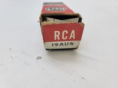 RCA 19AU4 Electronic Half-Wave Vacuum Rectifier Tube Plug-In 5-Pin Glass Body