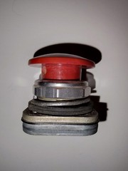 Mushroom Top Emergency Off Switch/Punch Button – Allen-Bradley – Vintage Cool!
