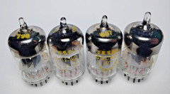 4 pcs Little Used 6CC42/ 5670 / 2C51 / ECC42 Tesla tubes D-Getter