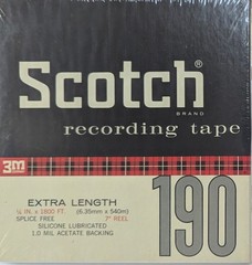 (6) SCOTCH RECORDING TAPE 7″ REEL Extra Length 1800 Ft. 3M Sealed!