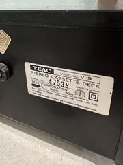 Teac V-9 Stereo Cassette Deck Vintage Made In Japan