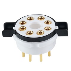 2pcs Amptata 8pin Tube Socket Octal Gold EL34 6SN7 KT88 5U4G 274B 6L6 5AR4 6V6