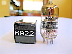 JJ ELECTRONIC 6922/6DJ8 AUDIO VACUUM TUBE TV-7 TESTED.