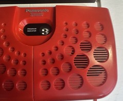 PANASONIC Vintage 8 Track Player RS-833S Stereo Red Swiss Cheese w/OG Power Cord