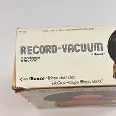 1976 Ronco Record Vacuum Complete In Box WORKS PROOF As Seen On TV Ron Popeil