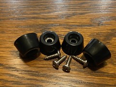 4 New FEET & hardware for Vintage Pioneer SX-450 SX-550 SX-650 SX-750 Foot Parts