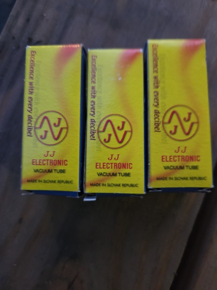 3 -NOS NIB JJ Electronic ECC83S Platinum Plus Grade Matched Pair Preamp Tubes