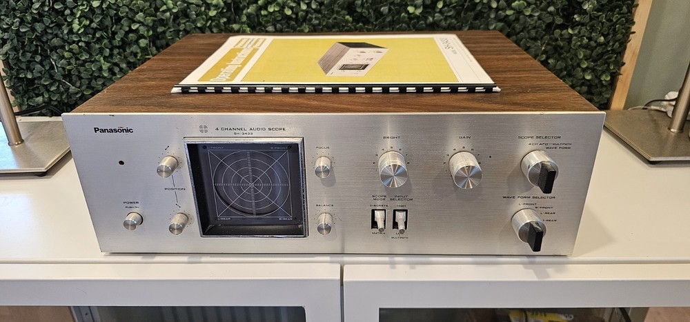 RARE Vintage TECHNICS SH-3433 Audio Scope 4 Channel Parts Or Repair Read Ad!