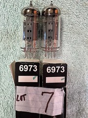6973 1 Pair neue selektierte Electro-Harmonix = (=6CZ5) amplifier power tubes #7