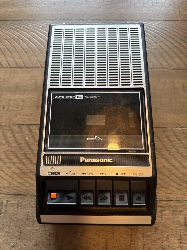 Panasonic RQ-2108 Vintage Portable Cassette Tape Recorder/Player Untested