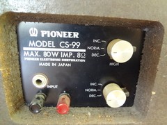 Pair of Vintage PIONEER CS-99 Speakers Original Made in Japan