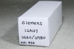 Siemens (Telefunken Label) 12AU7/ECC82 Long Plate Angled D-Getter Germany 1956