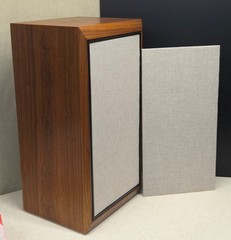 KLH Model Five 5 (VTG) Speakers Replacement Grills ALL NEW Fabric & Backer TAN