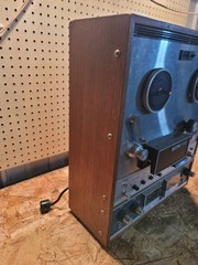Vintage TEAC A-6010 Auto Reverse Reel-Reel For Parts or Repair Powers On AS-IS