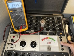 (1) GE JAN CLRV 6L6WGB / 5881 Vacuum Tube 1970 Tests Great B&K 700, 606, Fluke