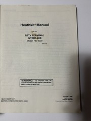 Heathkit Manual RTTY Terminal Interface-Model HD-3030