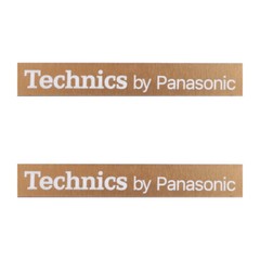 Technics by Panasonic Turntable Logo Badge 54mm(2.125″)X7.9mm(0.312″) gold