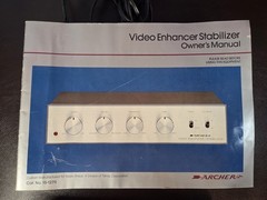 Archer Video Processor Model 15-1270 Radioshack Analog VHS Enhancer