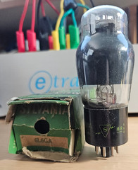 6L6GA SYLVANIA SMOKE GLASS COKE BOTTLE VINTAGE AUDIO TUBE NOS NIB (1955) #12B86