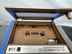 Audiotronics Classette 141 Solid State Japan Brown W/ Leather Case Tested Works
