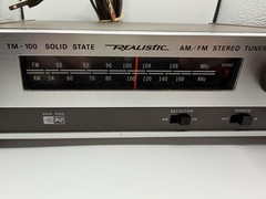Realistic TM-100 AM FM Stereo Tuner Vintage Radio Shack Not Working/For Parts