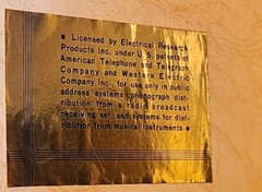 VINTAGE GIBSON EH-150 AMPLIFIER CIRCA 1941-1942 AEROPLANE TWEED COVERING