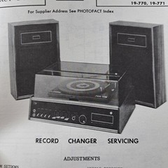 Midland Service Manual 19-770 19-771 Record Changer 1976 Photofact Illustrated