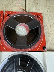 Lot of 6 Used Mixed Brands BASF Panasonic Scotch Reel To Reel Tapes 7”