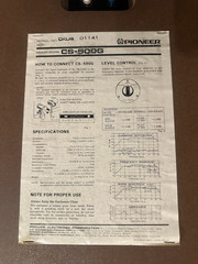 Pioneer CS-500G Speakers. Tested Working Fine. SPEAKERS SOLD SEPARATELY! READ!