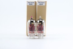 A pairs ECC81 12AT7 6201 TUBES Czech Republic JJ Ring Getter Copper Pillar