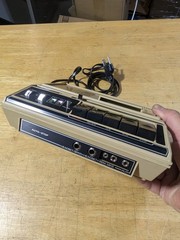 Audiotronics 148A Audio Cassette Recorder / Player 120VAC or DC Battery, Tested