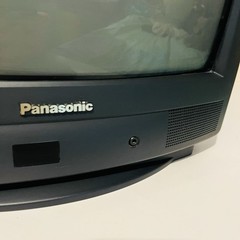 Panasonic CT-13R3W CRT TV 1998 Gaming Tested Works Coaxial Input Only