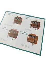 Vtg 1964 Hammond Organ Brochure Catalog Mid Century M Series Home Organs