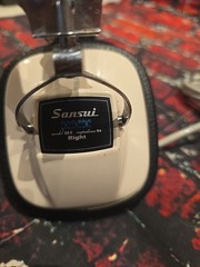 ORIGINAL Sansui SS-2 Stereo Headphones Retro HiFi Wired 1/4 Plug 6.35mm