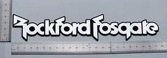 Rockford Fosgate Badge Emblem Logo 9 Inch Custom Incised Acrylic With Adhesive