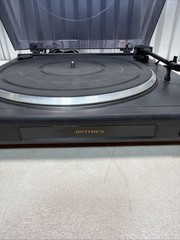 Optimus LAB-1000 Belt Drive Automatic Turntable Radio Shack Works – No Cartridge