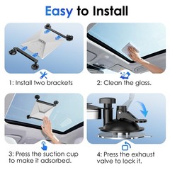 UBeesize Starlink Mini Mount Suction Cup Car Window Sunroof Bracket Satellite Di