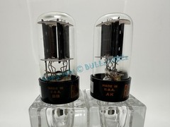 RCA 6SN7GTB Staggered Black Plate Tubes PLATINUM MATCHED on AT1000 – TESTS NOS