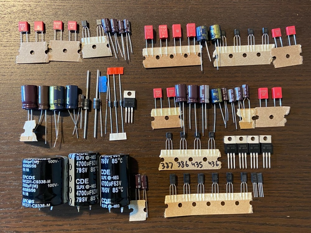 Pioneer SX-525 Complete Rebuild Kit High-Quality Receiver Recap Caps Transistors